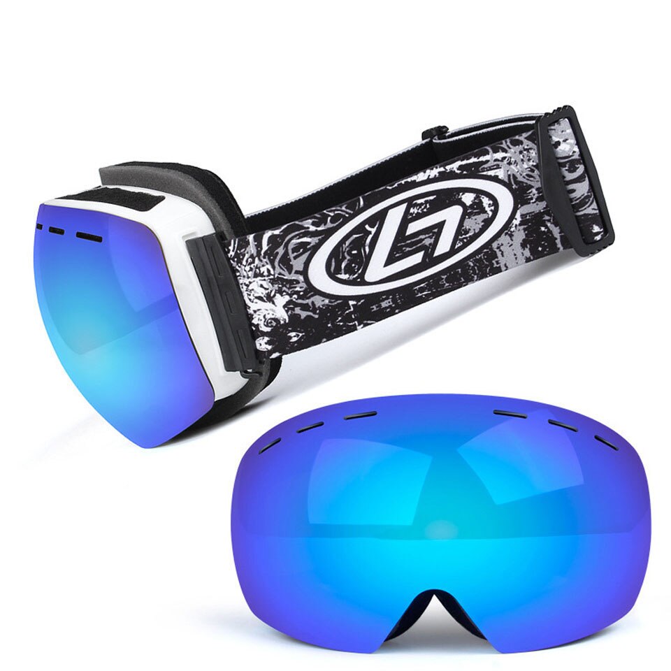 Skibriller dobbeltlag uv anti-tåge store skimaske briller skiløb snow snowboard beskyttelsesbriller mænd kvinder ski briller
