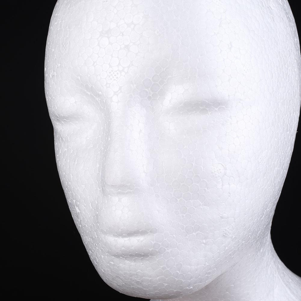 Vrouwelijk piepschuim mannequin hoofd model haar hoed pruik bril displaystandaard