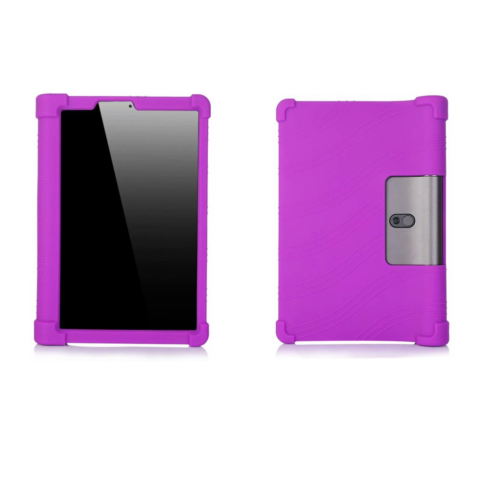 Étui En Silicone souple pour Lenovo Yoga Tab 5 YT-X705F Complet Protège la Couverture pour Yoga Option Futée YT-X705: Purple