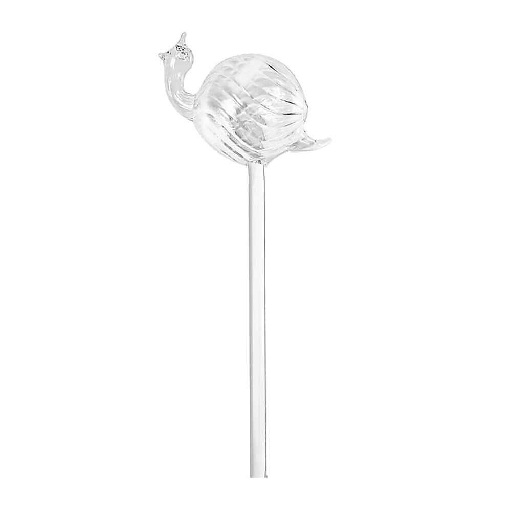 Cute Bird Snail Star Butterfly Glass Plant Flowers Waterer Self-Watering Device: Snail