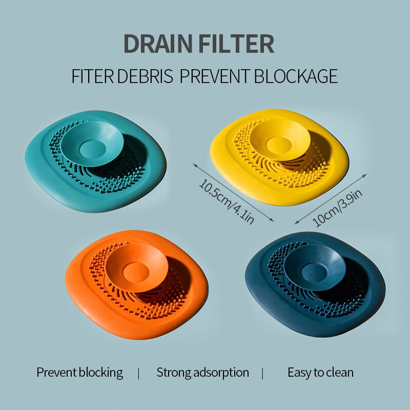 Drücken sie Typ Waschbecken Ablassen Sieb Waschbecken Haar Fänger Dusche Badewanne Boden Filter Deodorant Stecker Küche Schlecht Zubehör