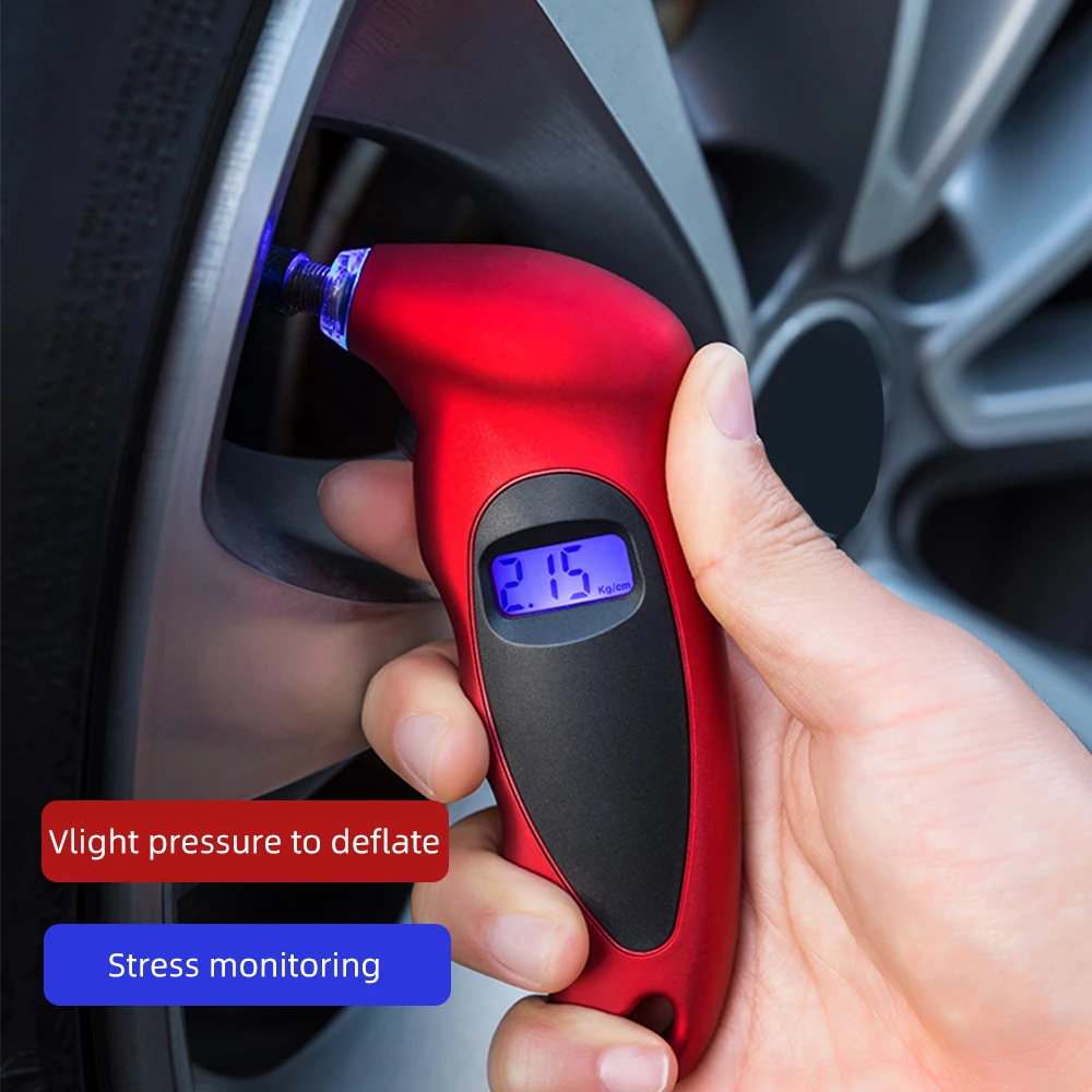 Auto Motor Digitale Bandenspanningsmeter Meter Fietsband Diagnostisch Hulpmiddel 0-150 PSI Backlight LCD Luchtdrukmeter Tester