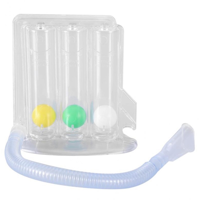 Deep Breathing Lung Capacity Exerciser Device Washable Hygienic Respiratory Exerciser for Rehabilitation Personal Health Care