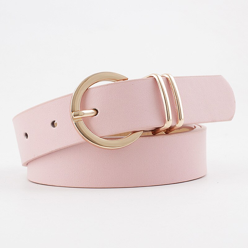 Female Black Brown White Pink Wild Trouser Women's Belt Cowgirl Western Belts for Women Cintos De Mujer: Pink