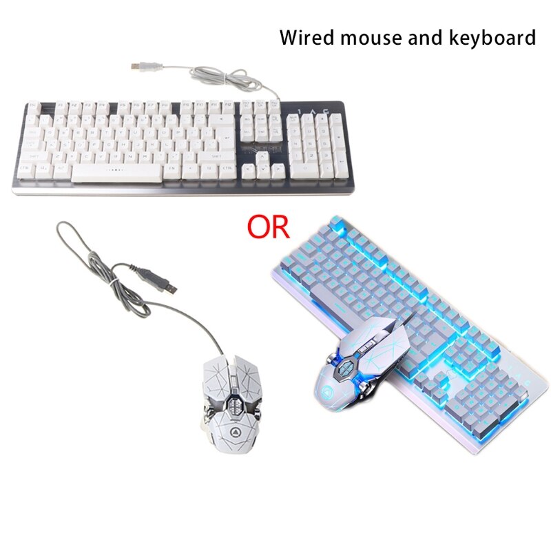 104Keys RGB Aluminum Alloy Gaming Keyboard and RGB Gaming Mouse Set: 3