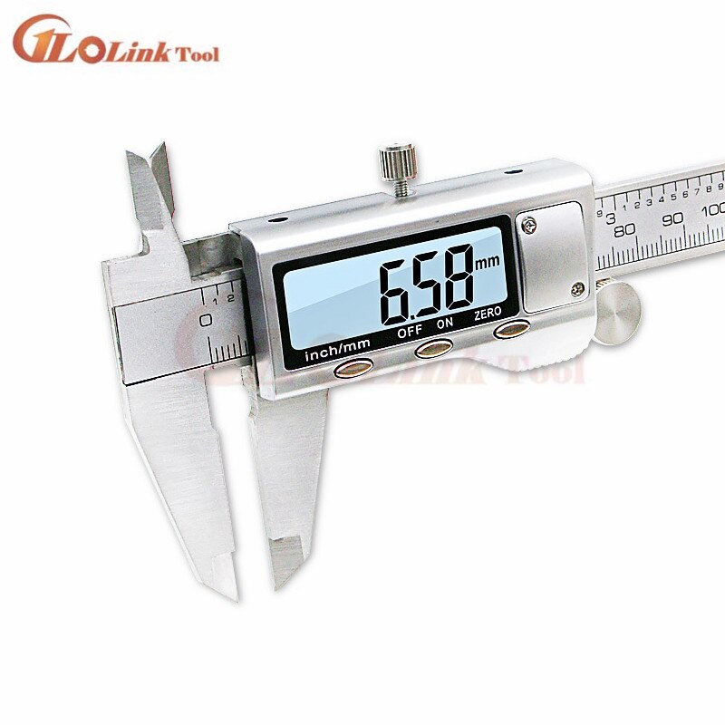Industrial level metal case Stainless Steel Digital Caliper 0-50mm 0-150mm 200mm 300mm Electronic slide caliper micrometer gauge: 150mm digital silver