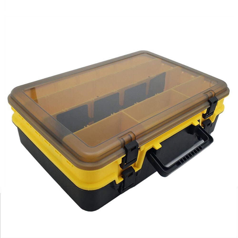 Large-Capacity Double-Layer Fishing Tackle Box Multifunctional Carp Fishing Accessory Storage Box Portable Fishing Bait Box: 6