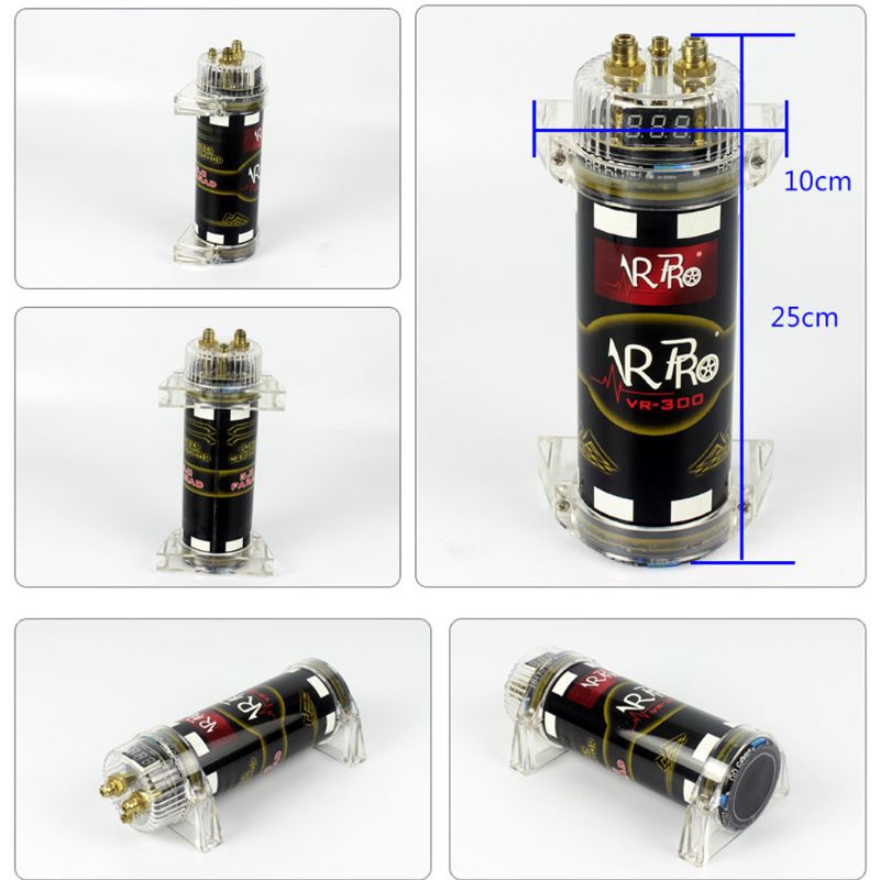 Car Modification 3.0 Farad Capacitor 20DCV Car Digital Power Modified Auto Parts Protection Automatic Recovery