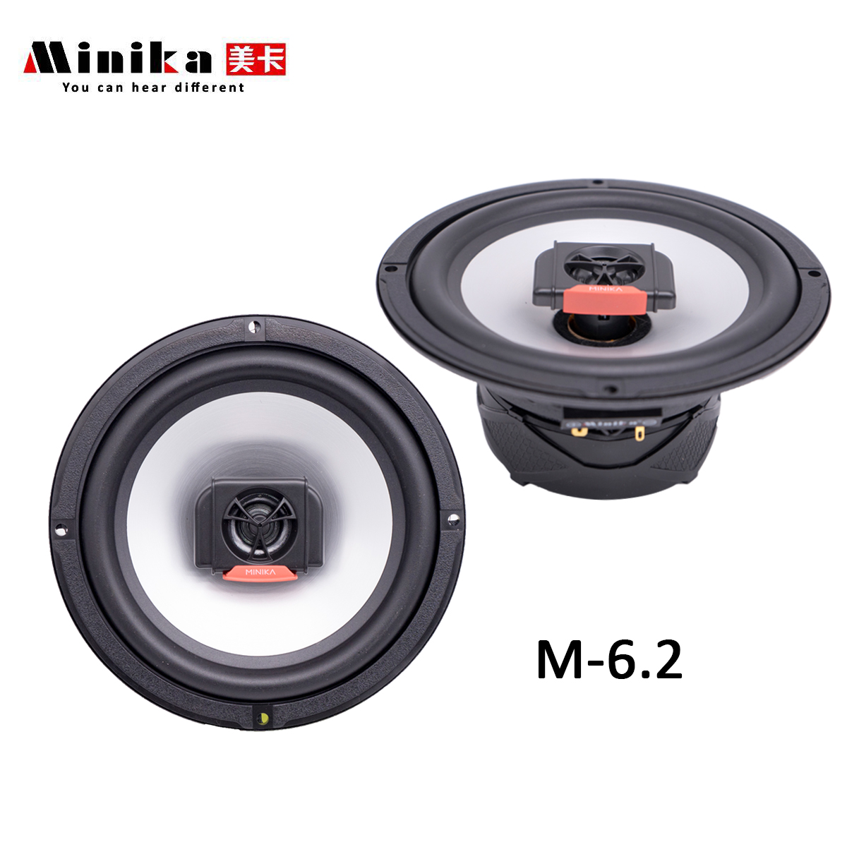 2pcs Minika 6.5 Inch 280W 2 Weg Auto Coaxiale Hifi Speaker Voertuig Deur Auto Audio Muziek Stereo Volledige bereik Frequentie Luidspreker