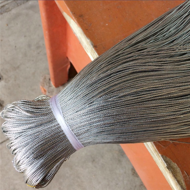 1.5/2/3mm Rope Gold Silver Line Thread Cord Macrame Cord Nylon String Rope Decoration Rope Bracelet Making Clothing Decor