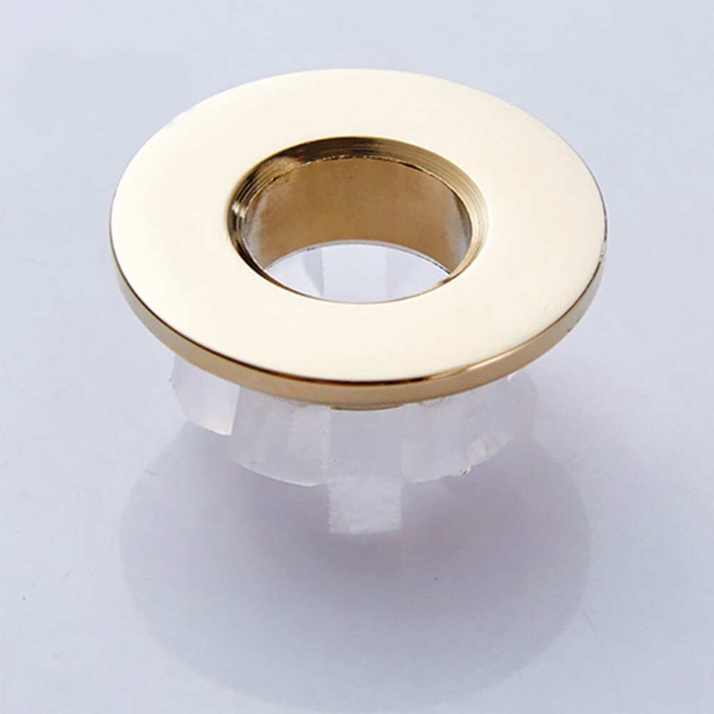 3pcs Greenspring Sink Basin Trim Overflow Cover Brass Insert in Hole Round Caps Brushed Nickel Kitchen Fixture Washing Sinks: style 4