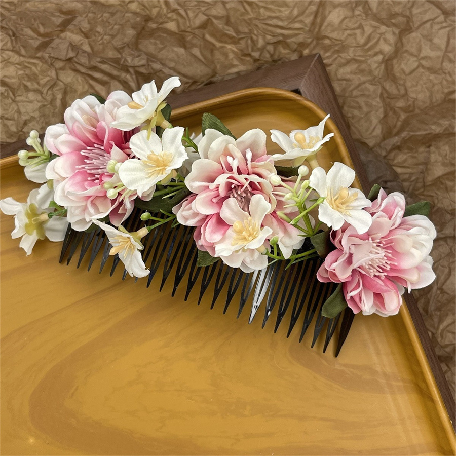 Neue modische und süße Braut haarkamm Haarnadel Frauen böhmischen Tanz Kopfschmuck Haarschmuck ethnischen Stil Accessoires: Schwarz