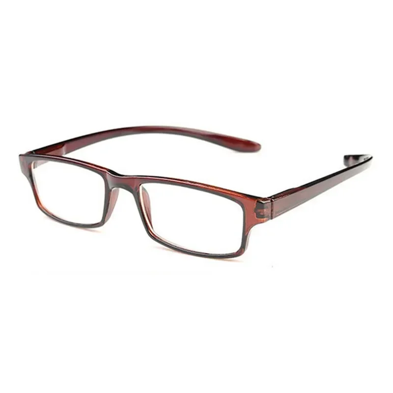 Gafas de lectura ultraligeras y cómodas para hombre y mujer, lentes de lectura con cuello Halter, elásticas, antifatiga, para presbicia, 2024: Ámbar oscuro / +250