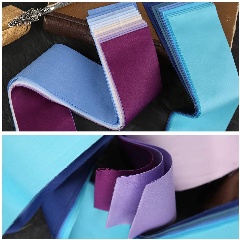 Dailylike 40Pcs Roll Up Katoen Stof Quilten Strips, Patchwork Craft Katoen Quilten Stof Met Verschillende Patronen Voor Ambachten