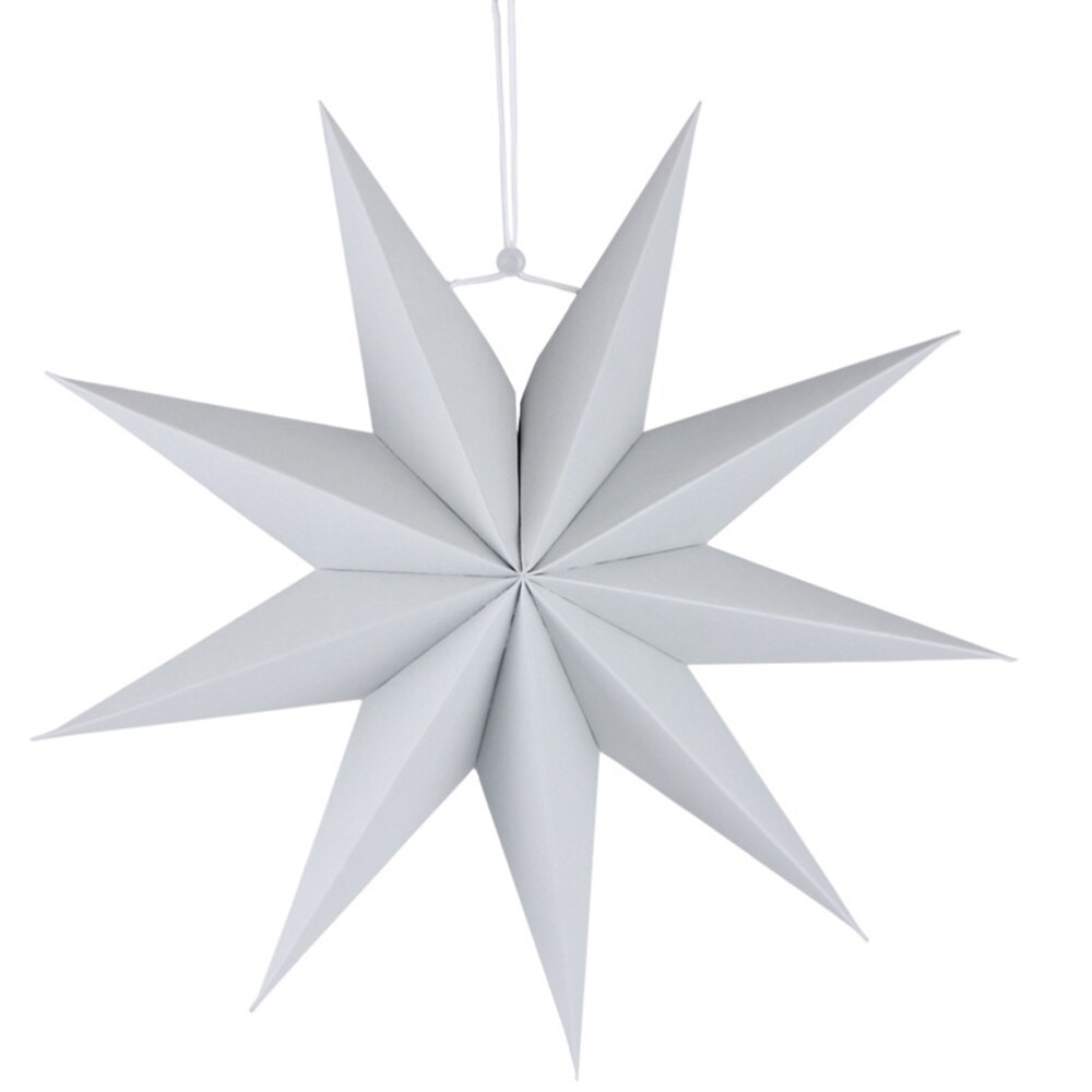 Paper Lamp Shade Star Lantern Lamp Accessory 30cm(Orange): Grey