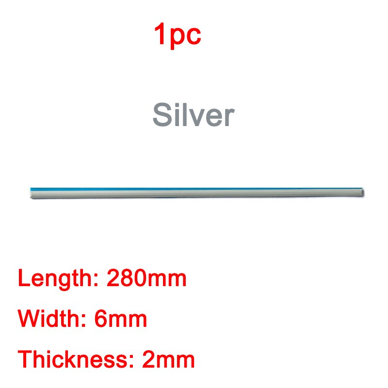 Notebook rubber pad for HP 15 inch shell Dell Lenovo notebook rubber strip bottom shell silver foot pad 280mm: 1 pc