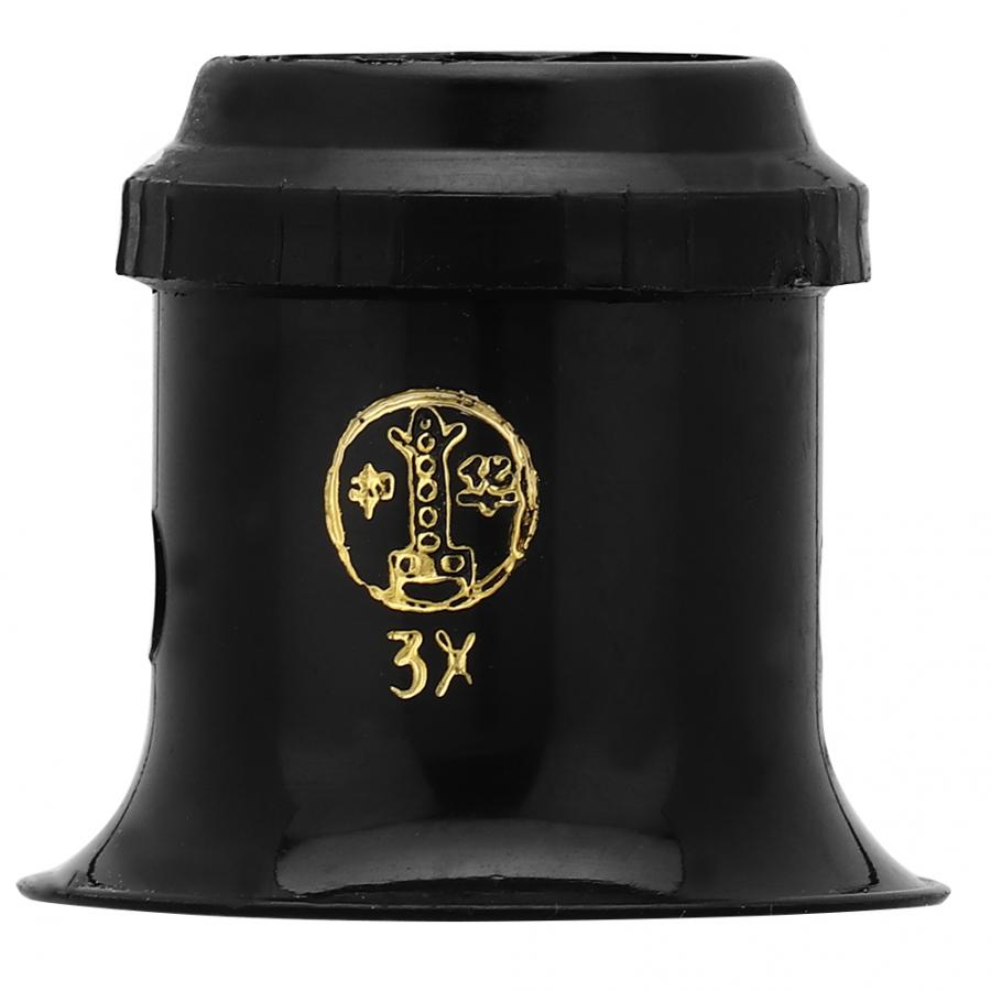 Lupa de ojo 3X 4X 5X 8X, herramienta de reparación de reloj, lupa de lente de lupa de cristal, herramienta de reparación de reloj para relojero c: 3x