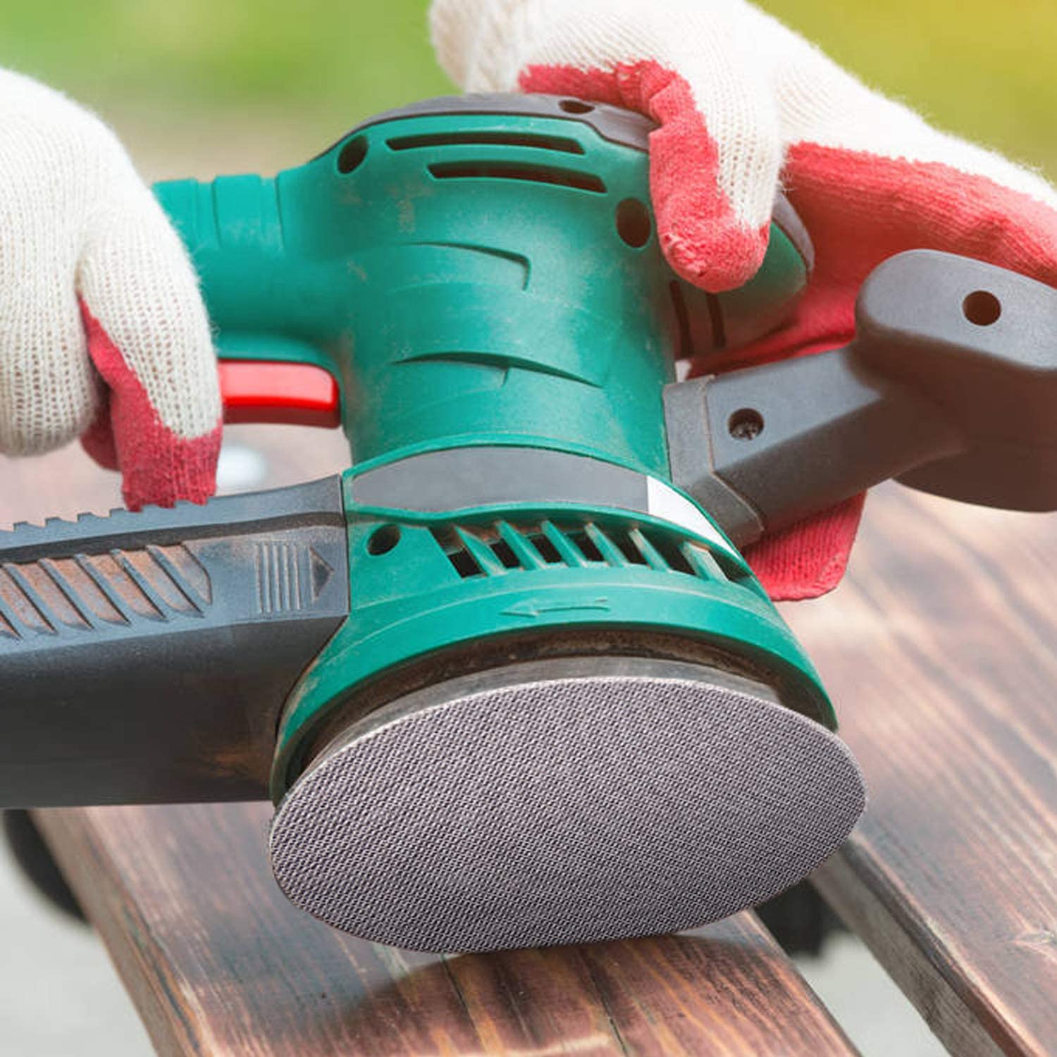 50PCS 6inch 150MM Mesh Sanding Discs Hook &amp; Loop Abrasive Dust Free Disc Anti-Blocking Sharp Grinding Sandpaper for Car Wood