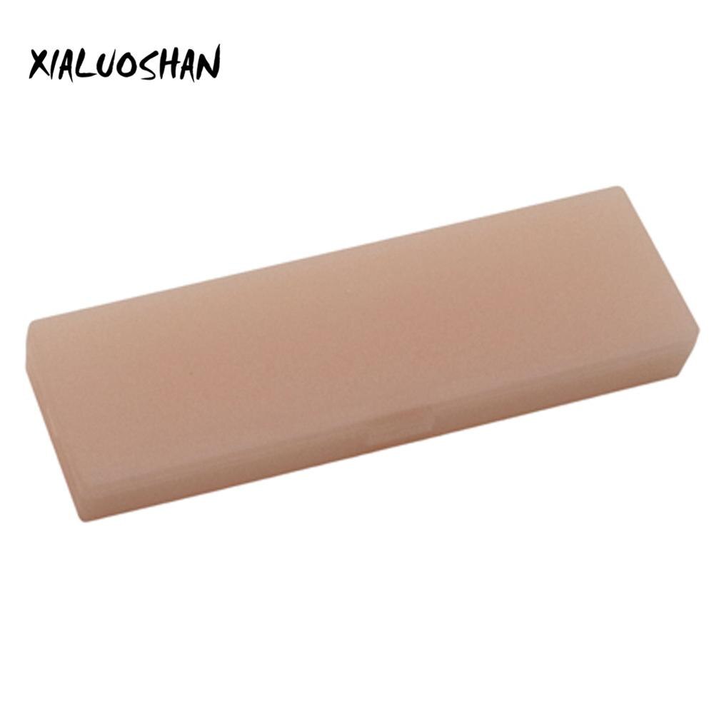 6 Stijl Multicolor Scrub Doorzichtige Etui Plastic Eenvoudige Briefpapier Opslag Kantoorbenodigdheden: Red-S