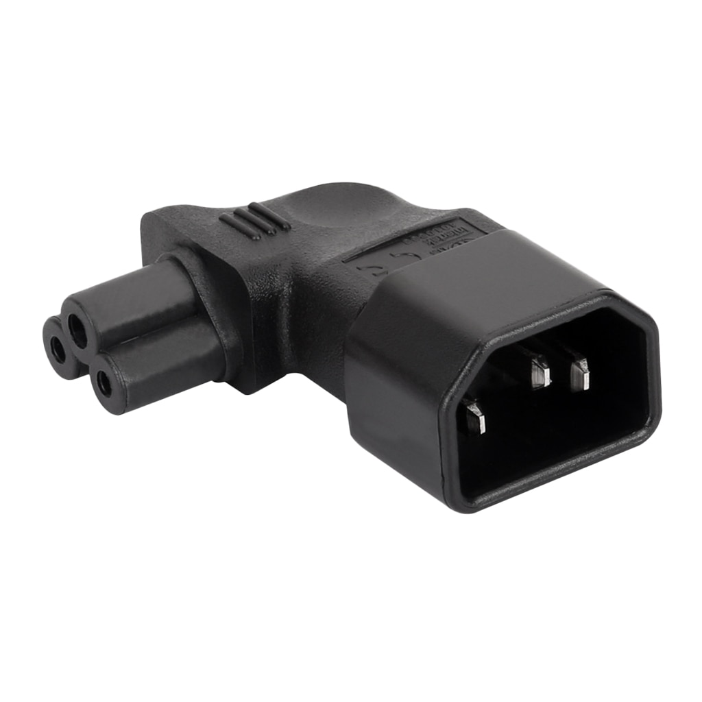 IEC320-C14 à IEC 320 C5 femelle trèfle cordon d'alimentation câble d'alimentation adaptateur pour alimentation pour ordinateur portable Scanner imprimante, 10A-16A 250V