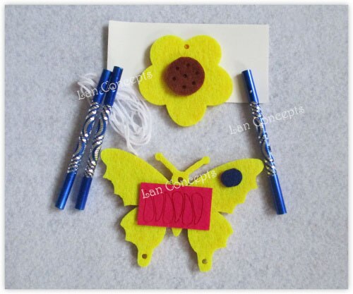 DIY Craft Kit - Felt Windbell Wind Chime for Education Kids Children - mixed designs 30 sets/lot