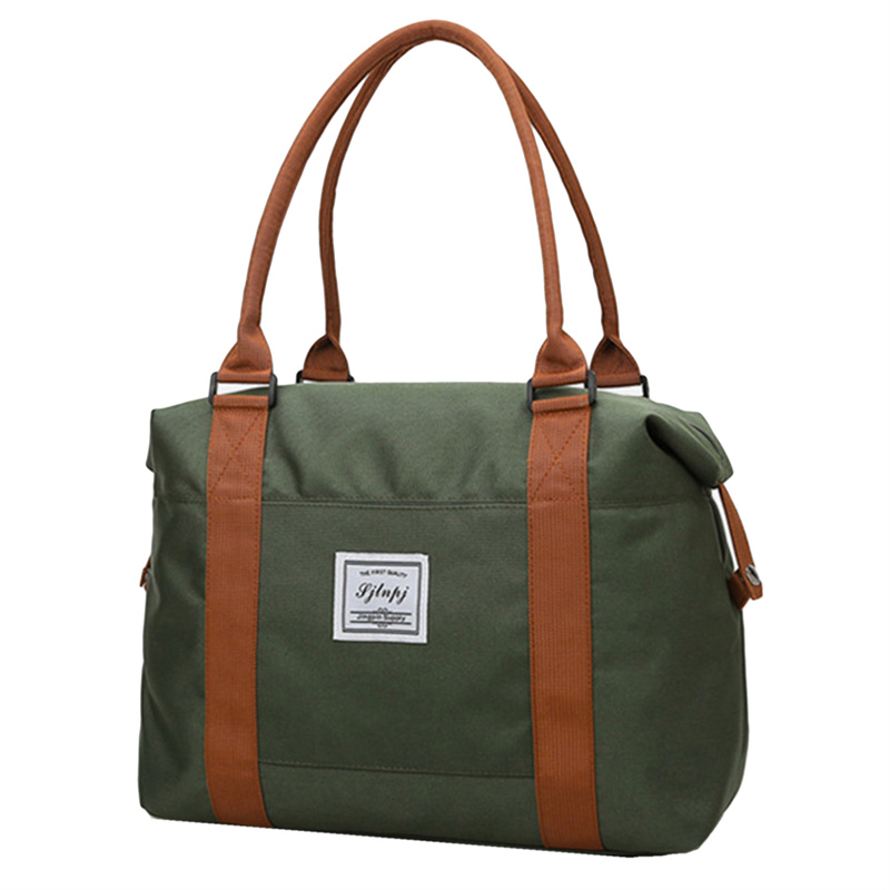 Large Travel Bag Women Cabin Tote Bags Handbag Oxford Cloth Canvas Waterproof Shoulder Bags Women Weekend Overnight Bag: plum