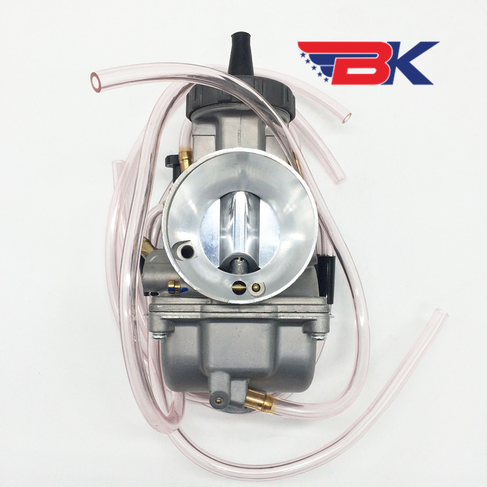 Keihin PWK PRO 42mm 42 mil Chrome Flat D Slide Carb Carburetor LT500 KX500 CR500