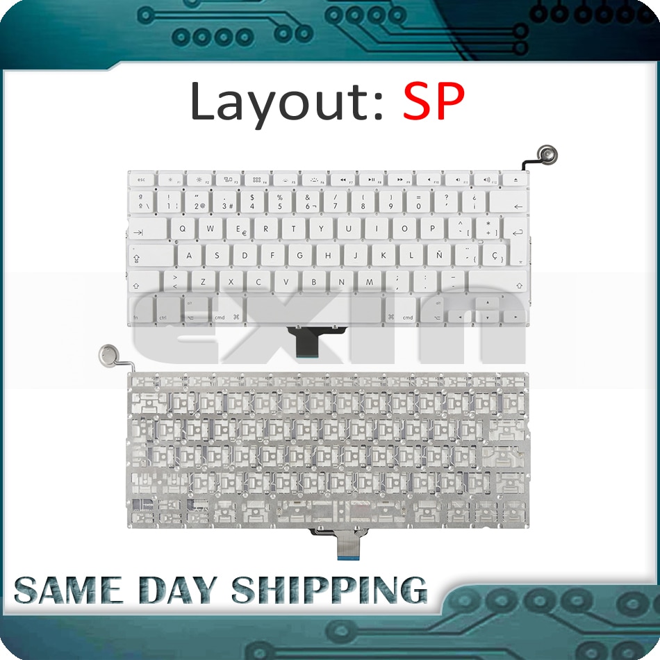 Laptop A1342 Spanish Spain SP Keyboard for Macbook 13" A1342 Spanish Keyboard (no Backlight no Topcase) Year