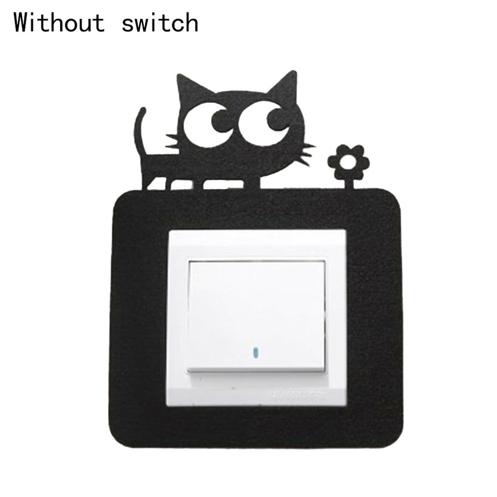 Bande dessinée chaude feutre creux interrupteur autocollant interrupteur mural manchon interrupteur mural couverture décorative accessoires de décoration de la maison: Type6