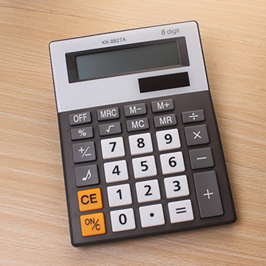 Office Financial Calculator With Backspace Delete Key, 8 Digits Screen Voice Calculator, Office Student Calculator Stationery