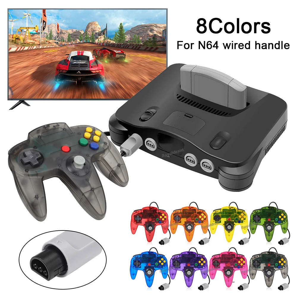 For N64 Controller Classic Wired Remote Control Gamepad Gaming Joystick Retro Video Game System For N64 Console Joypads