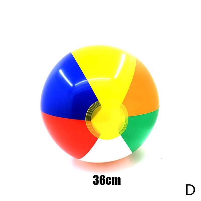 15/23/30/36/40cm lato na zewnątrz nadmuchiwana piłka plażowa kolorowa piłka robić zabawy w wodzie zabawki lato pływanie piłka dmuchana zabawki wodne: 36cm (D)