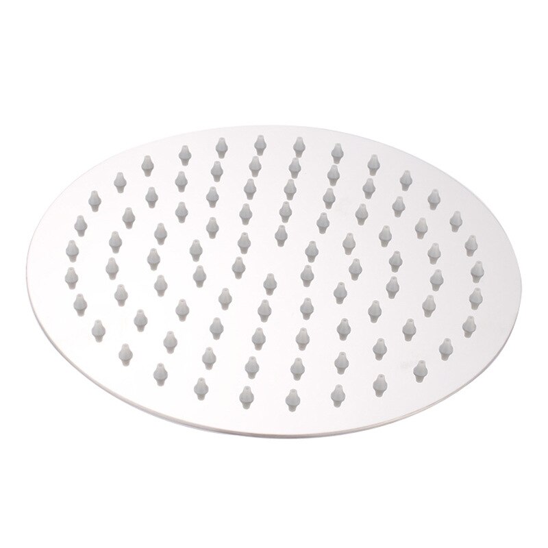 Luxury Bathroom Rainfall Overhead Shower Head, Stainless Steel, Ultra Thin Rain Showerhead with Removable Water Restrictor: Round Showerhead / 10cm