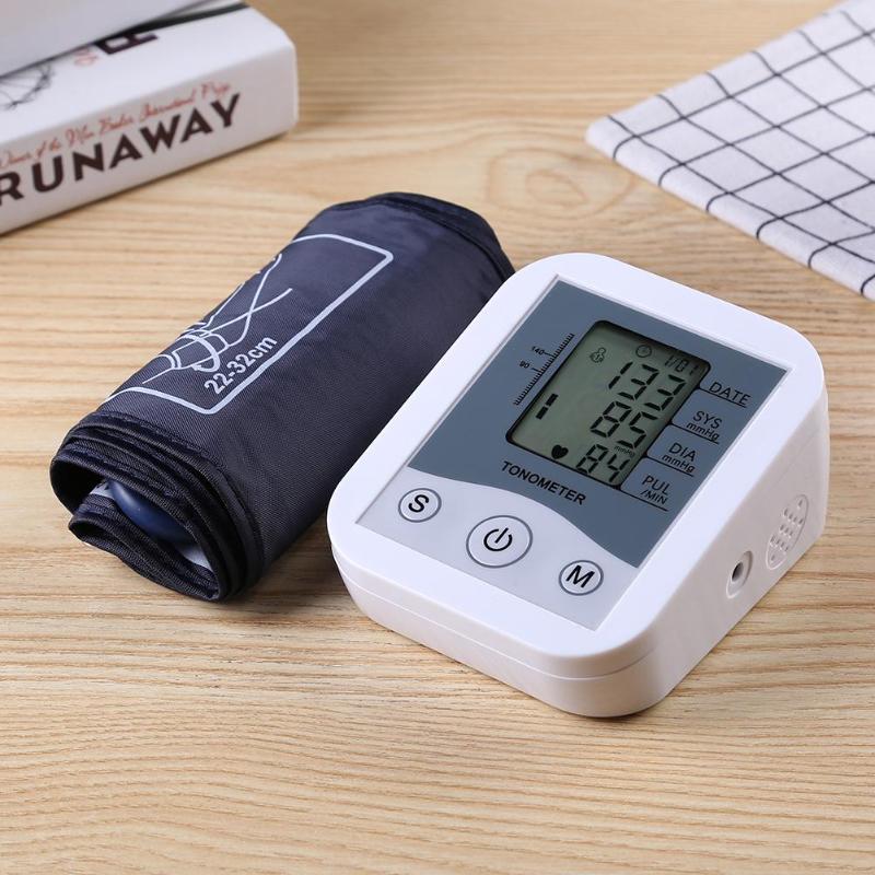 1PC Blood Pressure Monitor Upper Arm Blood Pressure Meter Digital Blood Pressure Measure Tool for Measuring Arterial Pressure