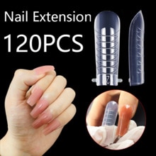 120 Stks/doos Dual Systeem Nagels Formulieren Tips Voor Nail Building 60Pcs Voor Nail Extensions Tips Bovenste Vormt Op Nagels uitbreiding Formulieren