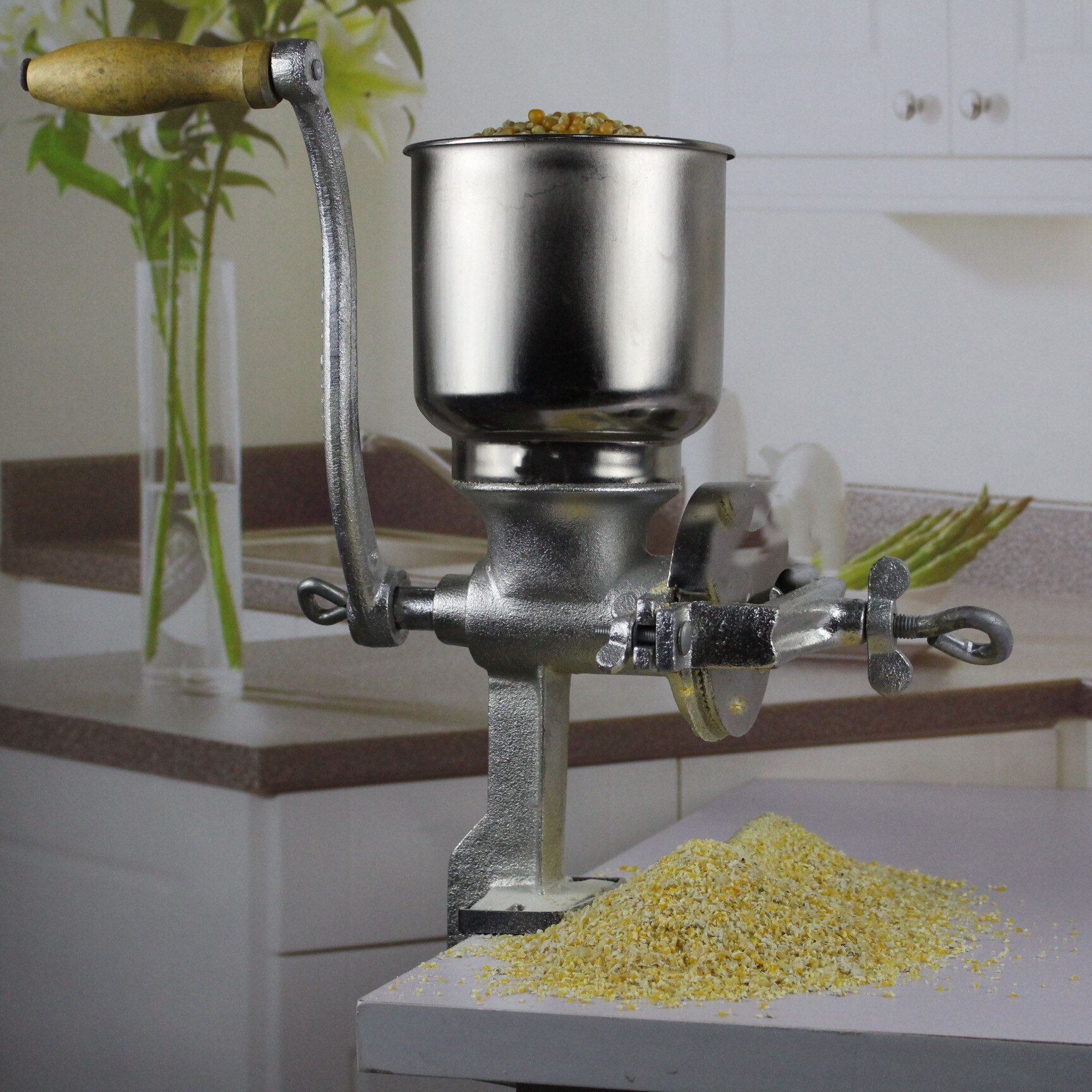 Grinder Corn Coffee Food Wheat Manual Hand Grains Oats Iron Nut Mill Crank Cast Grain Grinder Machine Corn Nut Grinder