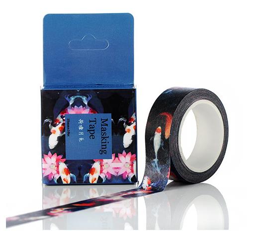 1.5cm avlet min nabo katt washi teip selvklebende diy scrapbooking klistremerke etikett maskebånd: B