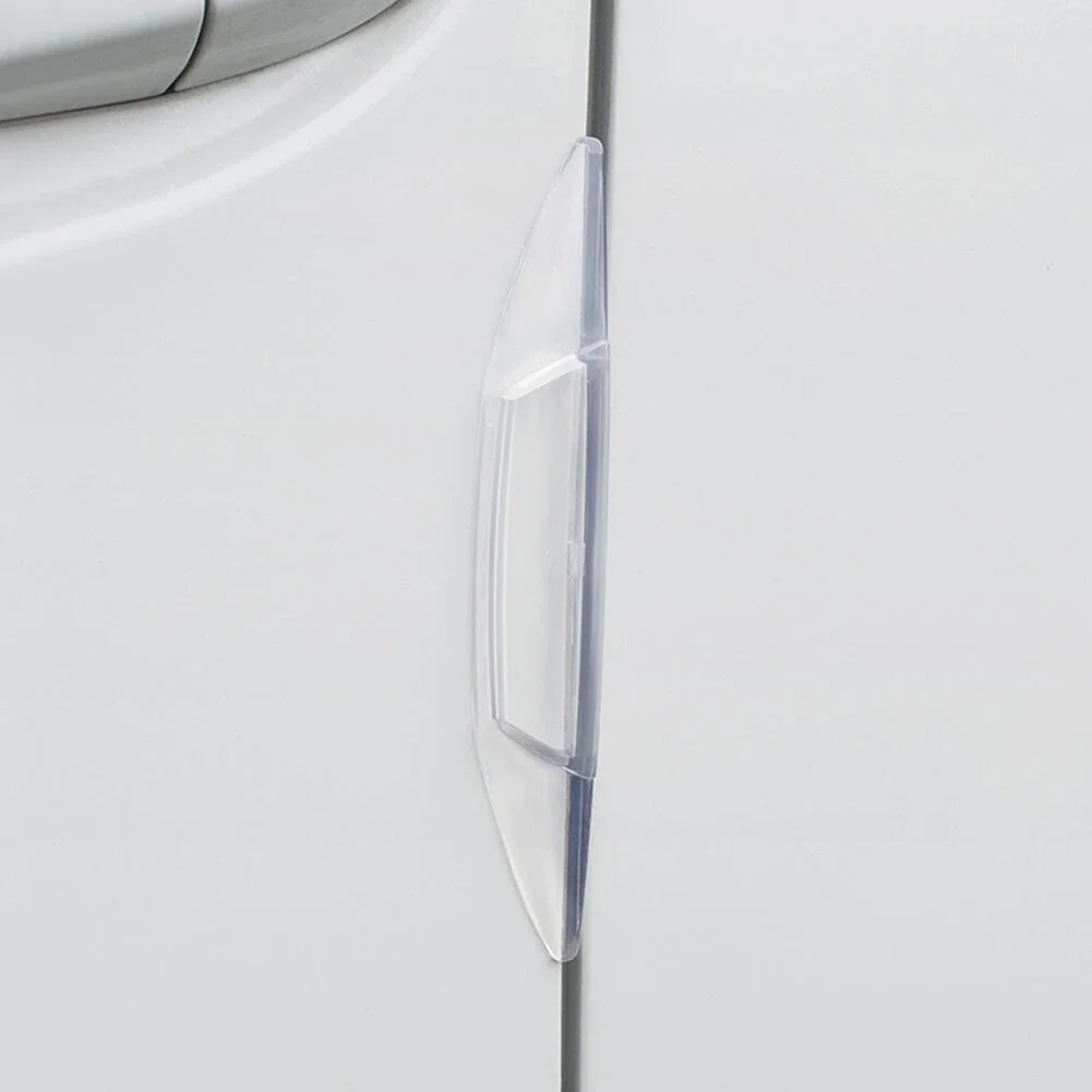 4Stck Auto Aufkleber Tür Rand Wachen Schutz trimmen Molding Streifen transparent Gummi Anti-kollision Absturz Barrieren Bar Streifen