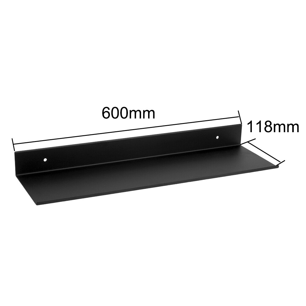 30-60Cm Keuken Wandplank Zwart Opbergrek Aluminium Badkamer Planken Accessoires: 60cm