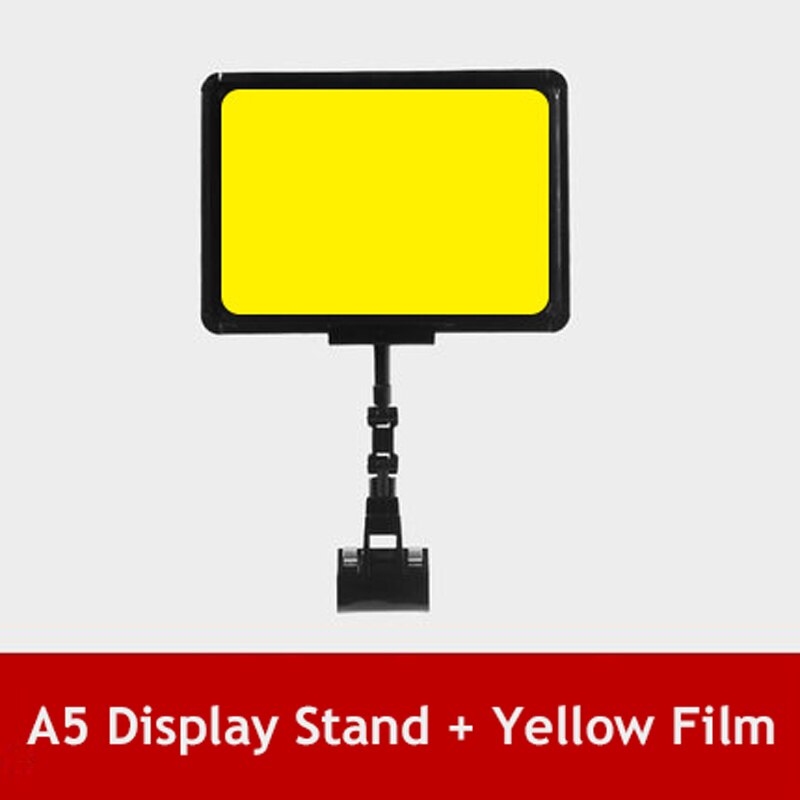 A4/A5/A6 5Pcs Fruit Price Display Stand Supermarket Waterproof Erasable Label Vegetable Fresh Aquatic Product Promotional Brand: A5 Yellow 5pcs