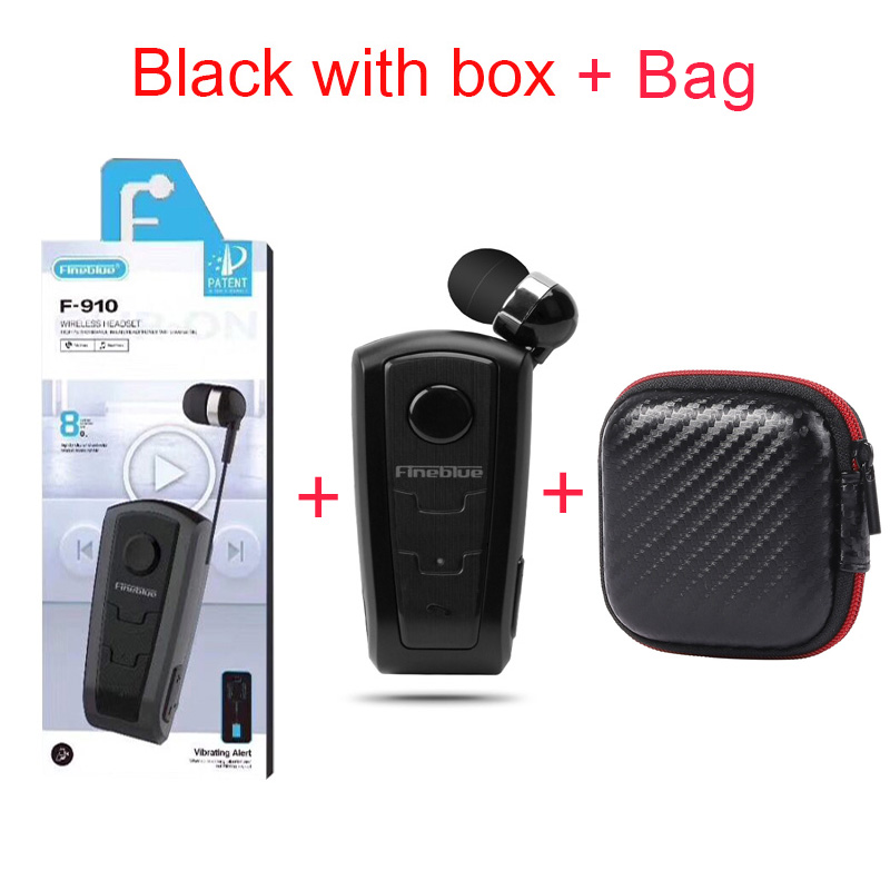 Fineblue  f910 trådlösa hörlurar för företag, hörlurar, samtal, påminner om sport, löpning, hörlurar med klipp, bluetooth  v5.1 -headset: Elfenben