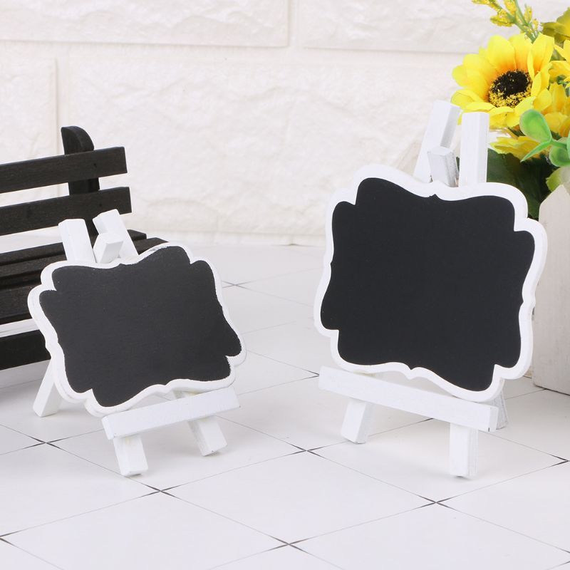Mini Wooden Chalkboard Blackboard Frame Message Table Number Wedding Party Decor Home Garden DXAB