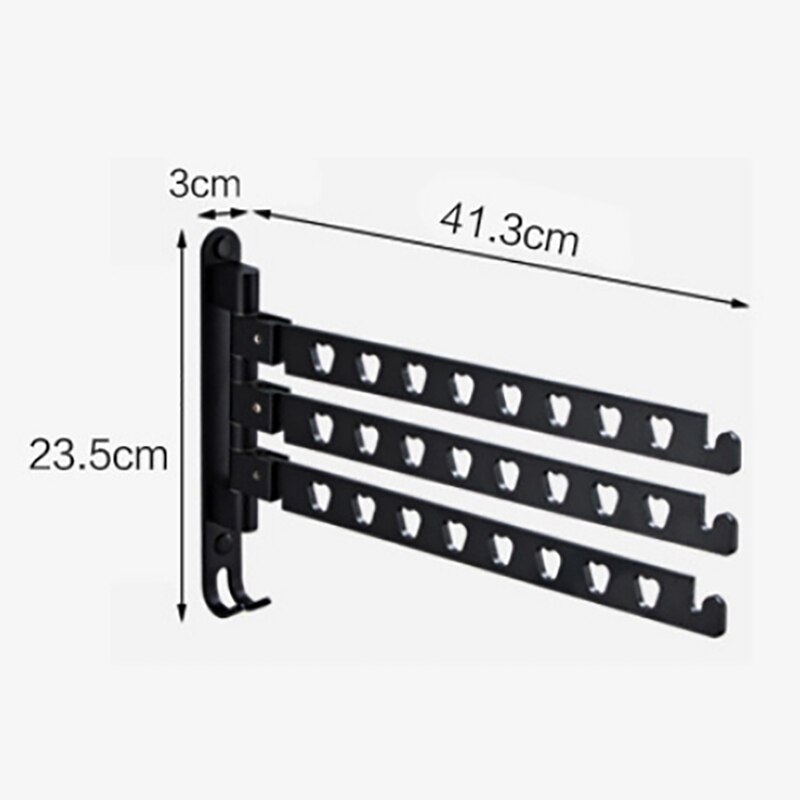 Aluminum Clothes Rack Swivel Folding Clothes Hanger Rack Balcony Drying Rack Clothes Hanger Wall Mounted Hanger