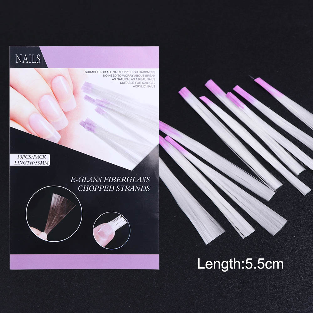 1 pack fibernaglar glasfiber för nagelförlängning akrylspetsar formglas för naglar sidenförlängning bygga nagelsalongsverktyg  ji952: 777