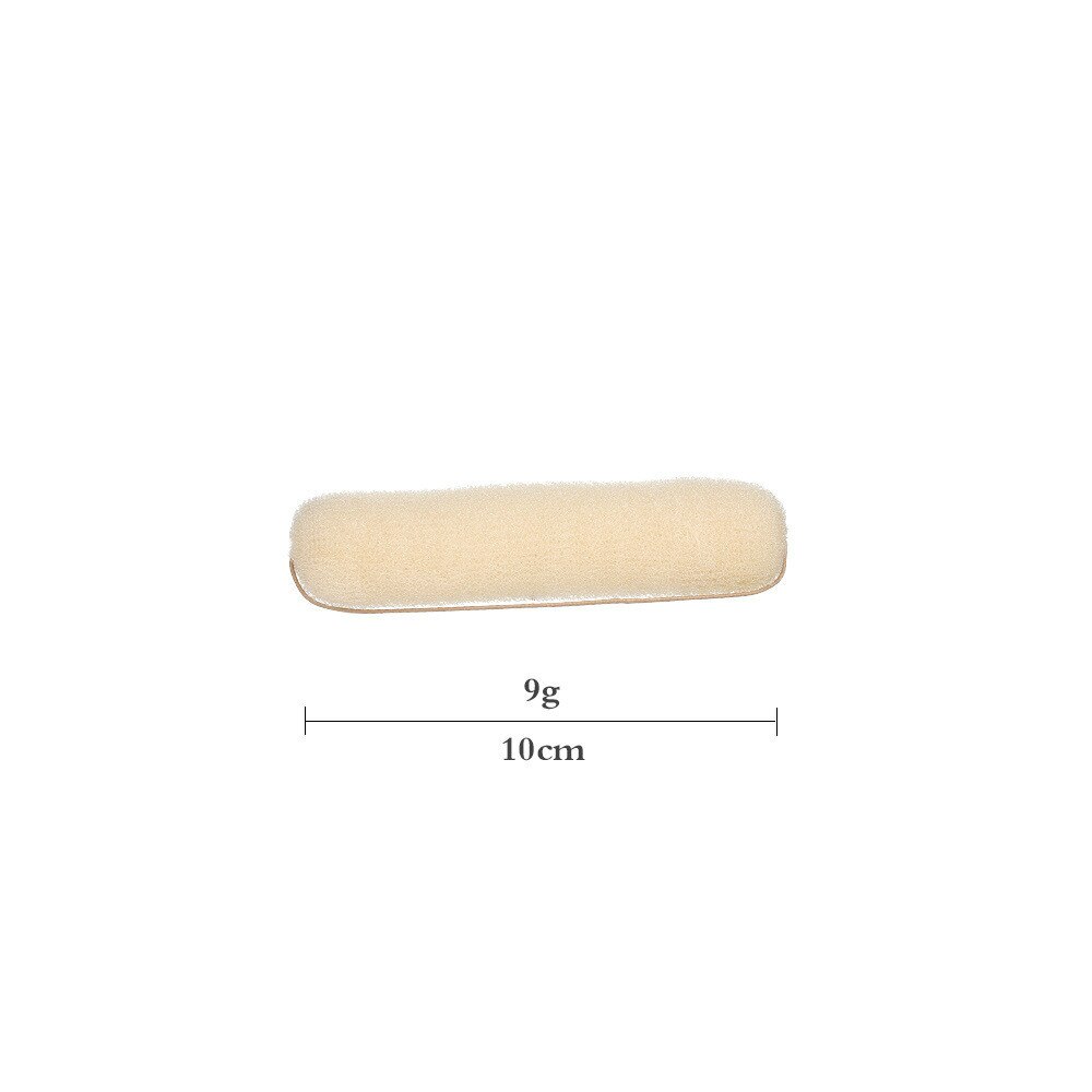 Hair Dispenser Sponge Bump Hollywood Style Rubber Band Strip Knit Hair Curler Long Hair Styling Tools Accessories: Beige 10cm