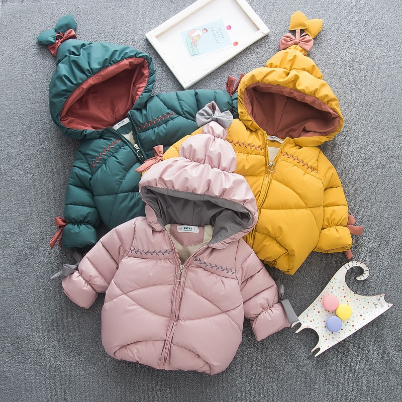 Fleece Winter Parka Kids Jassen Voor Meisjes Warme Dikke Katoenen Kinderen Jas Baby Bovenkleding Baby Overjas 0-3Y