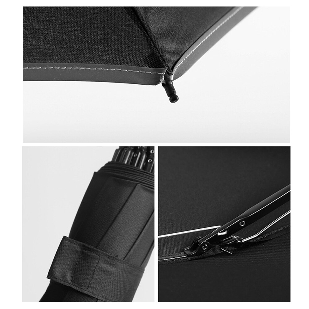 Reverse Umbrella Automatic 3-stage 10 Ribs Burgundy Gray Blue Black Folding Men's Umbrella Male From Rain Windproof For Men