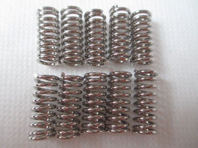 20pc 3d tulostimen lisävarusteen syöttölaitteen puristus / jousi ultimaker makerbot wade ekstruuderin nikkelöintiin 1.2mm 20mm