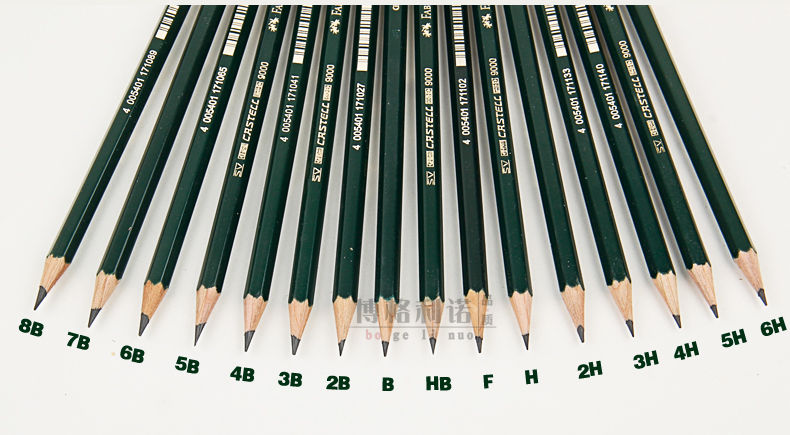 12 Uds Faber Castell 9000 grafito lápiz de dibujo – Vicedeal