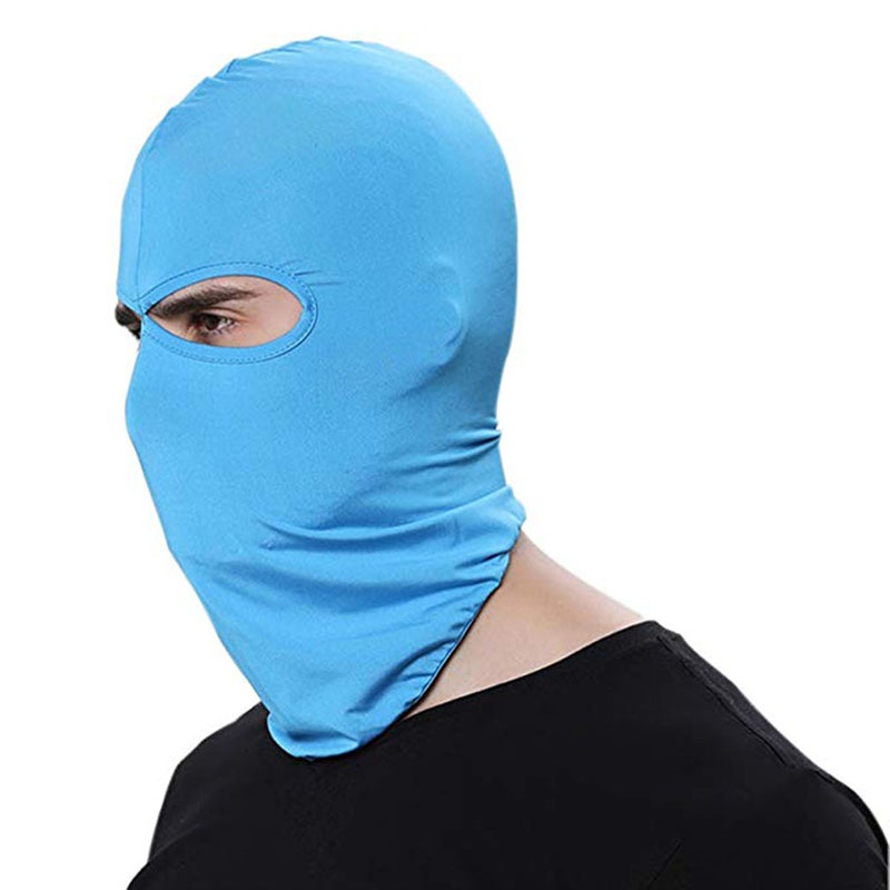 Mascarillas para la cara de la motocicleta pasamontañas de protección para el sol de la motocicleta: blue